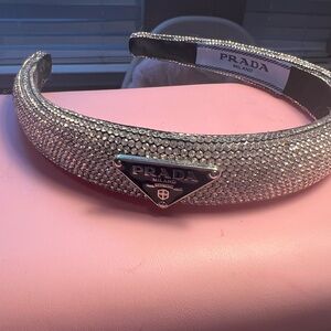 Crystal-Studded Silver Headband